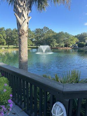 View of the Lake from The Deck at The Tiki Bar and Grill at Litchfield