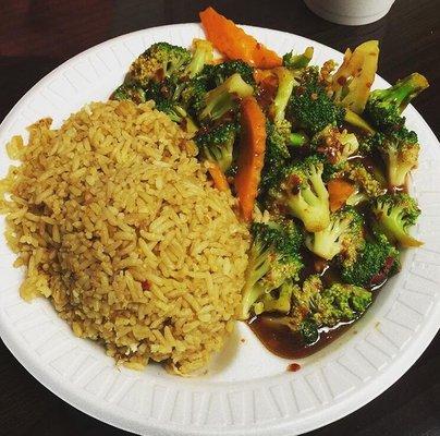 Broccoli with garlic sauce