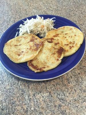 Wednesday one of our best deals Pupusas for just $1.00 different kinds (pork and cheese, bean and cheese, cheese and loroco and just cheese)