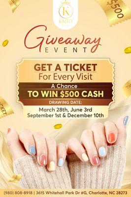 GIVEAWAY EVENT at Kaito Nail Bar!