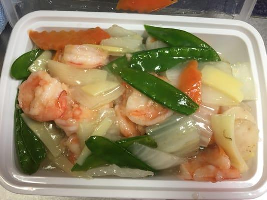 Chinese vegetable with shrimp