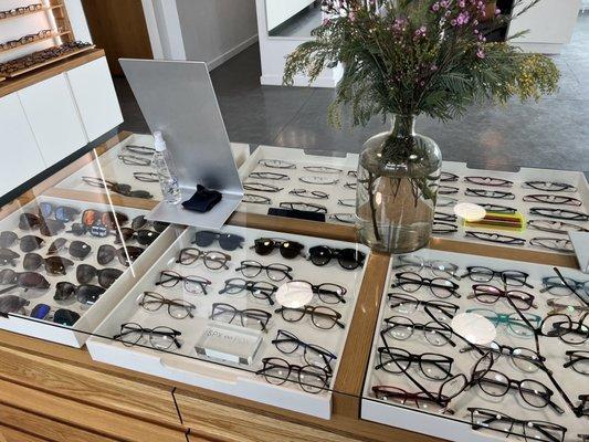 Variety of frames to choose from.