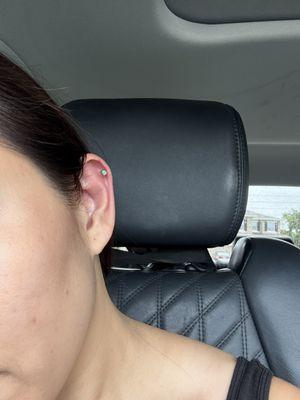 Cartilage ear piercing