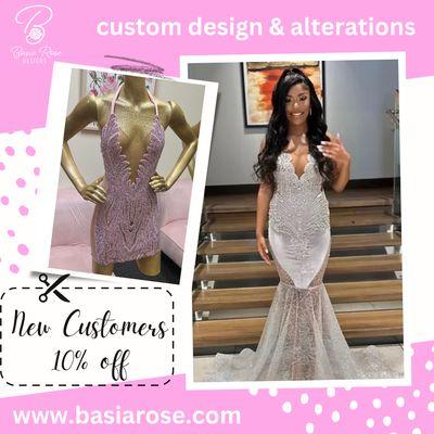 we provide sewing services alterations and custom design