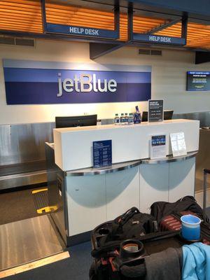 @bigmovie // JetBlue staff do not show up until 7pm. That's atrocious!  People want to get through security to eat, shop relax!