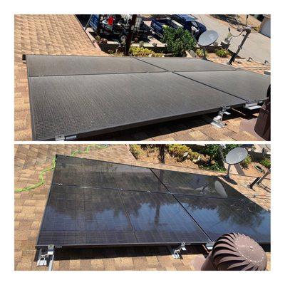 solar panel cleaning