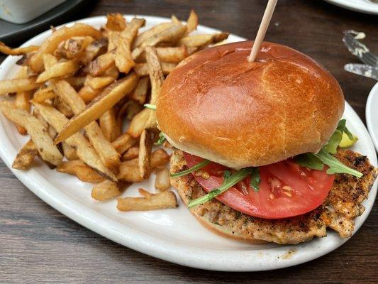 Blackened Salmon Burger