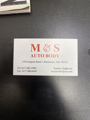 M & S Auto Body