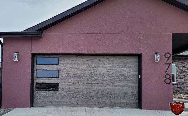 New garage door installation.