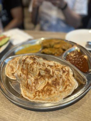 Chicken curry (C1) Roti Canai With Curry Chicken