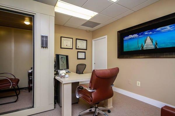 Evaluation room at Taylor Listening Center