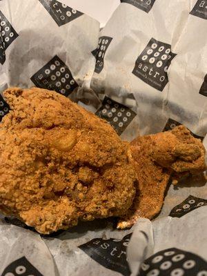 Excellent fried chicken