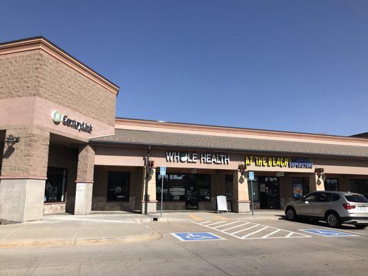 Exterior of Whole Health Clinic located next to Whole Foods in Highlands Ranch