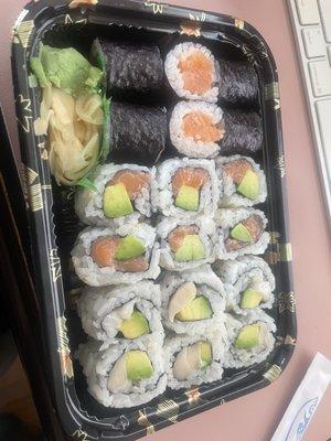 White Tuna Avocado Roll Salmon Avocado Roll Salmon Roll