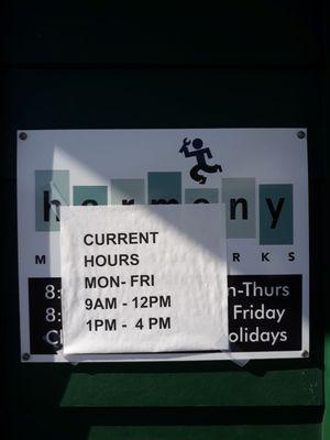 New hours!