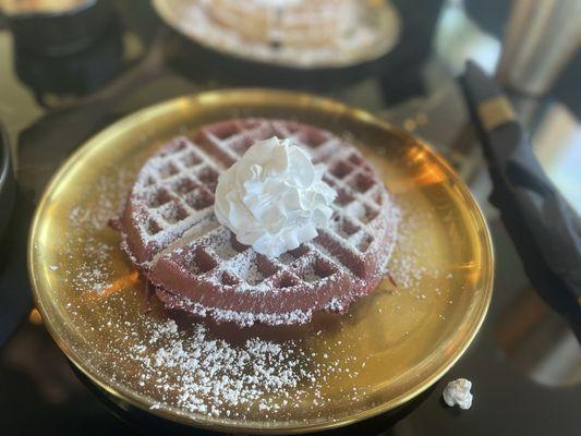 Red velvet waffle