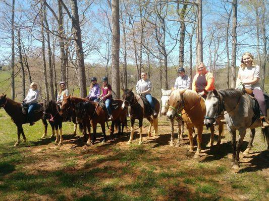 trail rides, large groups welcome!