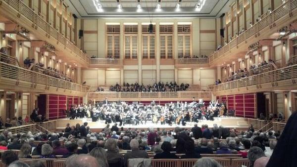 Back row has a great view in the new Weill Hall