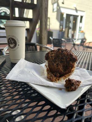 Pumpkin pecan muffin