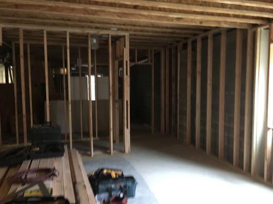 Framing basement