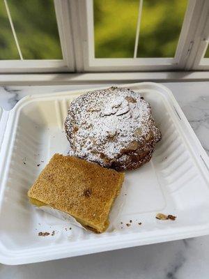 Lemon bar Almond Croissants