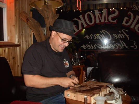 cigar maker rolling cigars