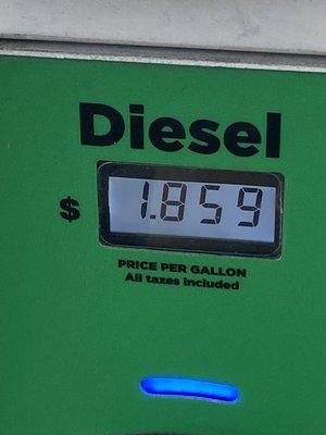 Paid $1.85 per gallon instead of the $1.77 billboard price.   False advertising