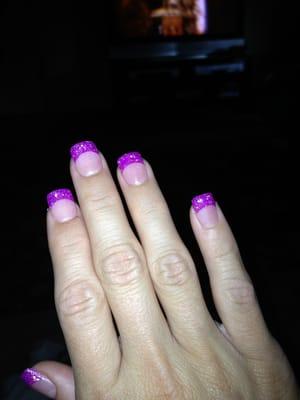 New gel nails available there. The color is the gel