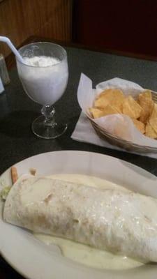 Just delicious #burrito#daquiri#yummy