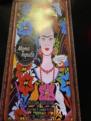 Artwork from menu