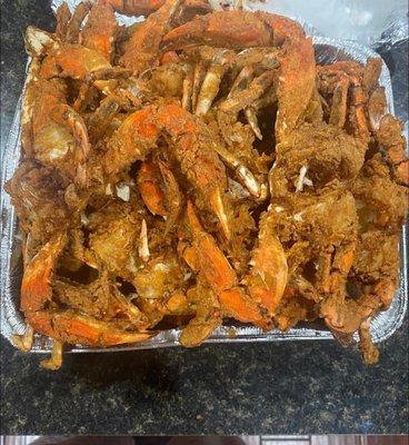 Fried crabs