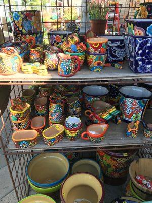 Colorful pottery