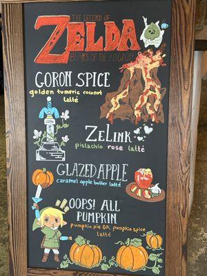 Zelda menu!