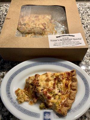 Breakfast Quiche: amazing!!!!!