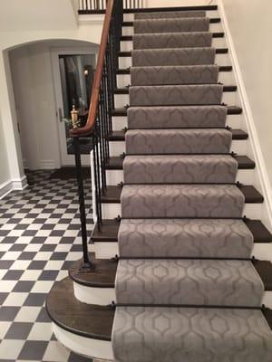 My gorgeous carpet stair runner courtesy of Job!