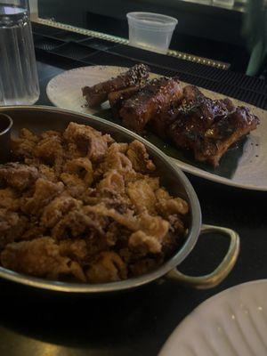 Calamari and ribs