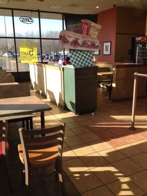 Dining Area at Subway