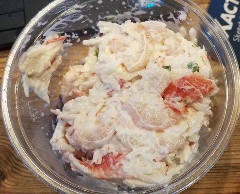 Delicious seafood shrimp salad