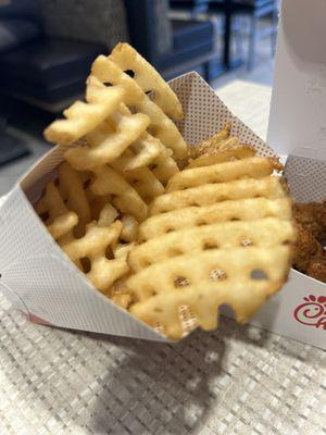 Waffle fries