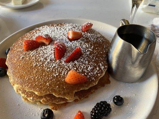 Buttermilk pancakes, fluffy and delicious!!