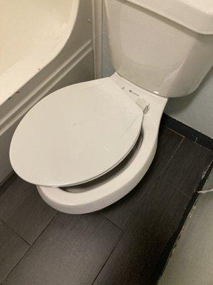 Toilet lid broken