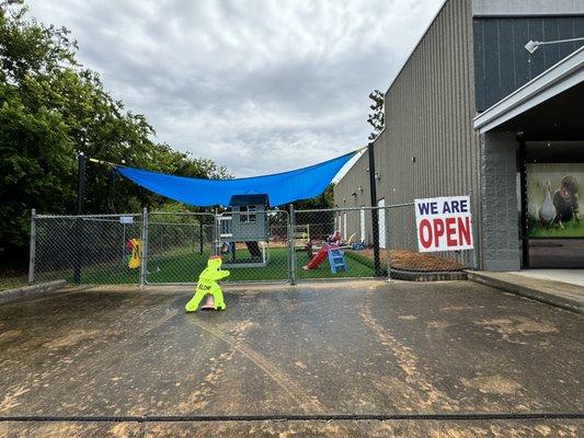 New play ground with safely for kids