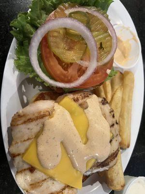 Grilled chicken sandwich