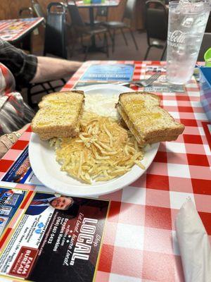 Eggs, Hashbrowns Toast