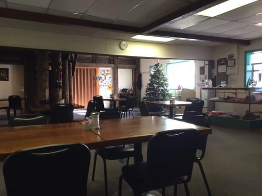 Some of the interior of the restaurant.