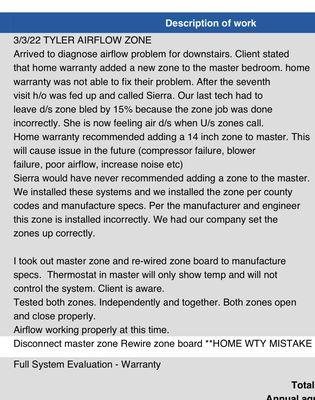 Sierra Air diagnosis and fix for issues home warranty caused