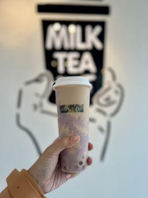 Milk tea w/ Tapioca and Taro