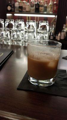 White Russian type drink.