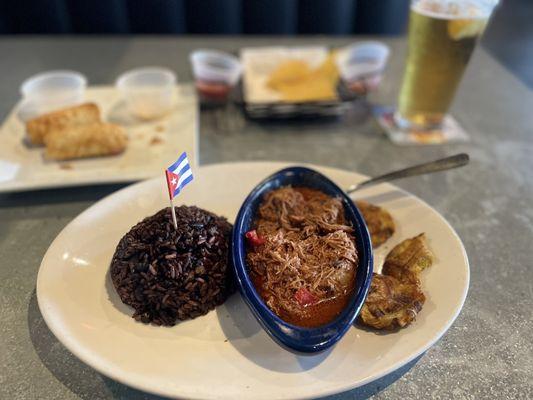 Ropa Vieja Cuban Egg Rolls