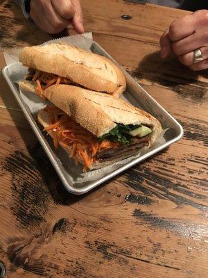 Grilled pork banh mi